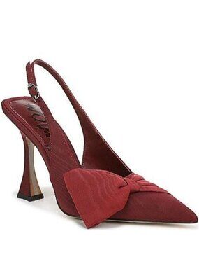NEW Sam Edelman Onia Slingback Heels Romantic Feminine Formal Red Womens 9
